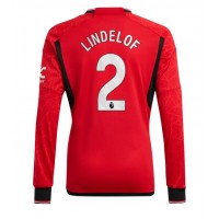 Manchester United Victor Lindelof #2 Hjemmebanetrøje 2023-24 Langærmet